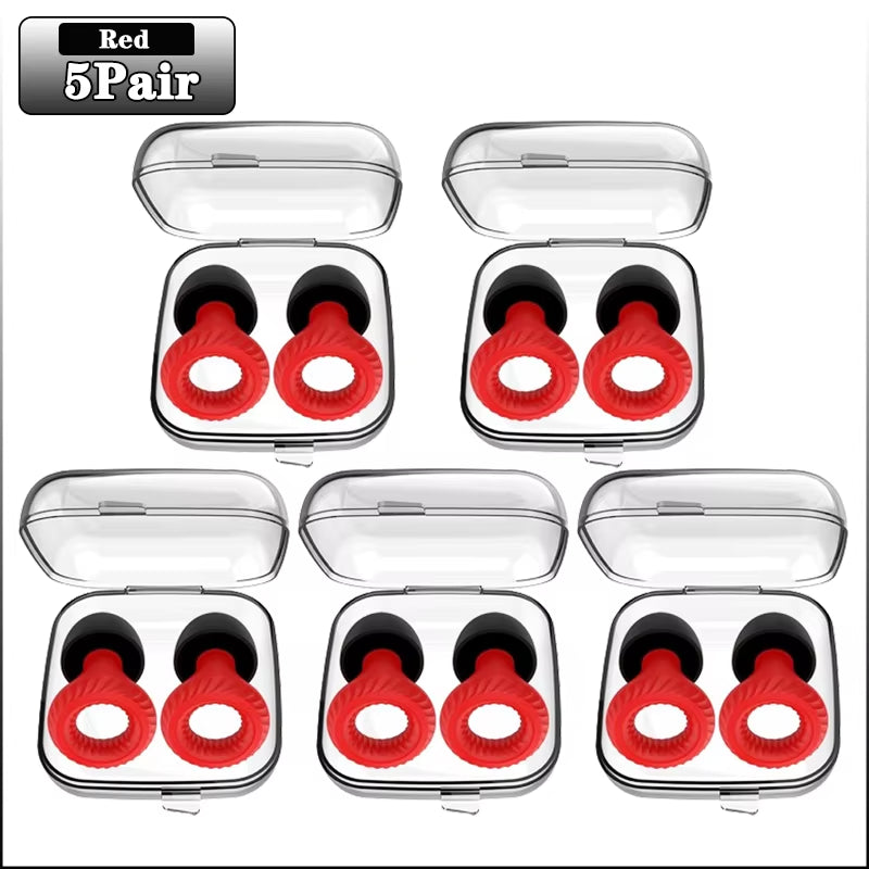 Soundproof Silicone Sleep Earplugs – 20 Pairs Noise-Cancelling Ear Plugs for Sleep, Study & Focus