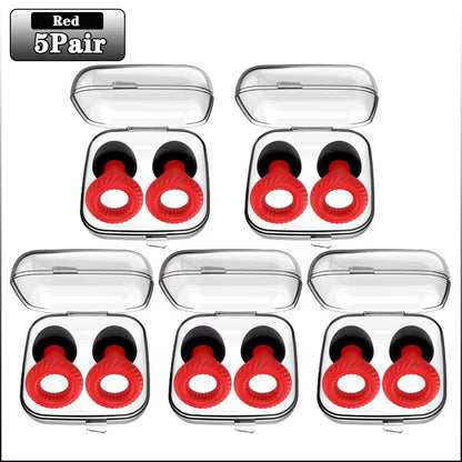 Soundproof Silicone Sleep Earplugs – 20 Pairs Noise-Cancelling Ear Plugs for Sleep, Study & Focus