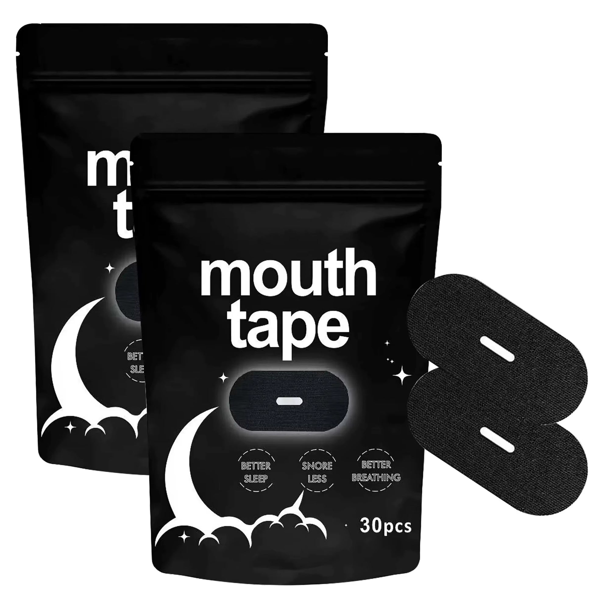 Breathable Mouth Tape for Better Sleep – 30/60/90 Pack Gentle Hypoallergenic Sleep Strips to Reduce Mouth Breathing