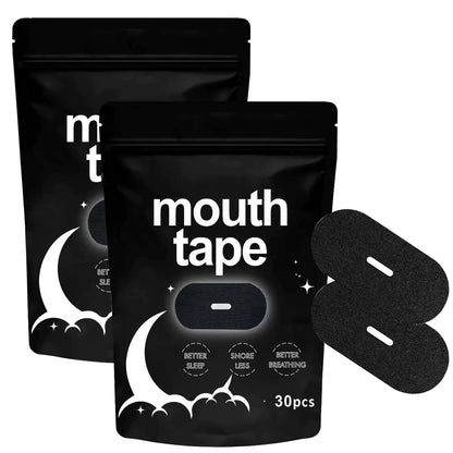 Breathable Mouth Tape for Better Sleep – 30/60/90 Pack Gentle Hypoallergenic Sleep Strips to Reduce Mouth Breathing