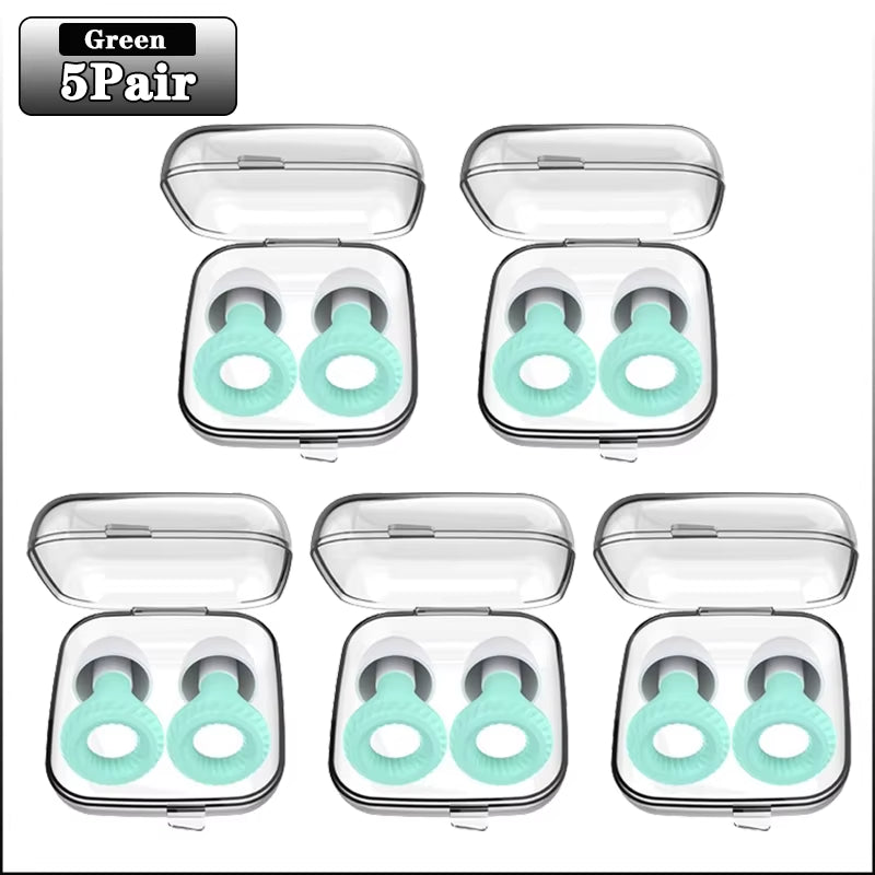 Soundproof Silicone Sleep Earplugs – 20 Pairs Noise-Cancelling Ear Plugs for Sleep, Study & Focus