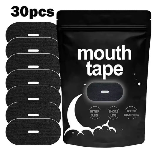 Breathable Mouth Tape for Better Sleep – 30/60/90 Pack Gentle Hypoallergenic Sleep Strips to Reduce Mouth Breathing