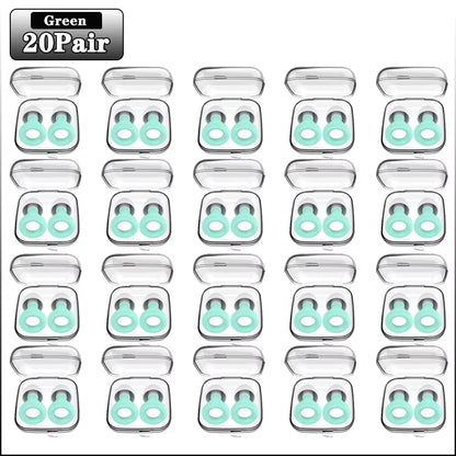 Soundproof Silicone Sleep Earplugs – 20 Pairs Noise-Cancelling Ear Plugs for Sleep, Study & Focus