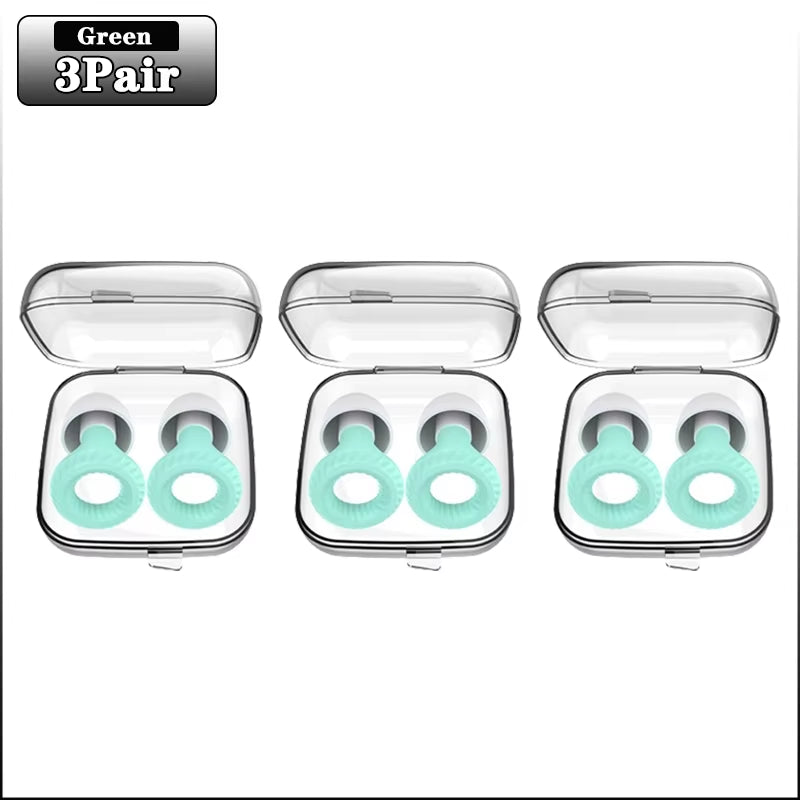 Soundproof Silicone Sleep Earplugs – 20 Pairs Noise-Cancelling Ear Plugs for Sleep, Study & Focus