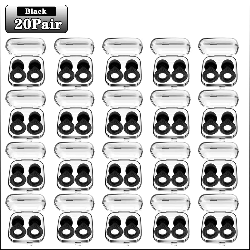 Soundproof Silicone Sleep Earplugs – 20 Pairs Noise-Cancelling Ear Plugs for Sleep, Study & Focus
