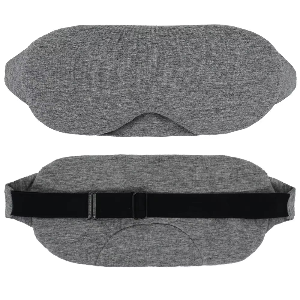 Cotton Sleep Eye Mask – Soft Light-Blocking Blindfold for Sleep & Travel