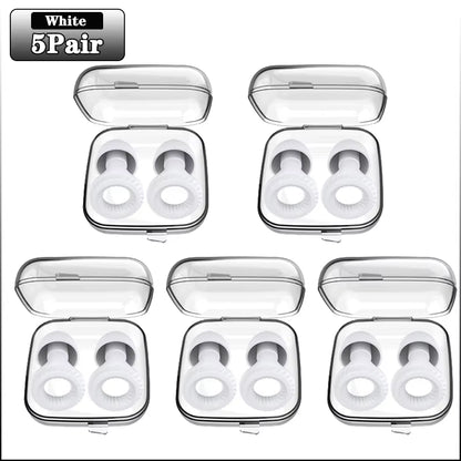 Soundproof Silicone Sleep Earplugs – 20 Pairs Noise-Cancelling Ear Plugs for Sleep, Study & Focus