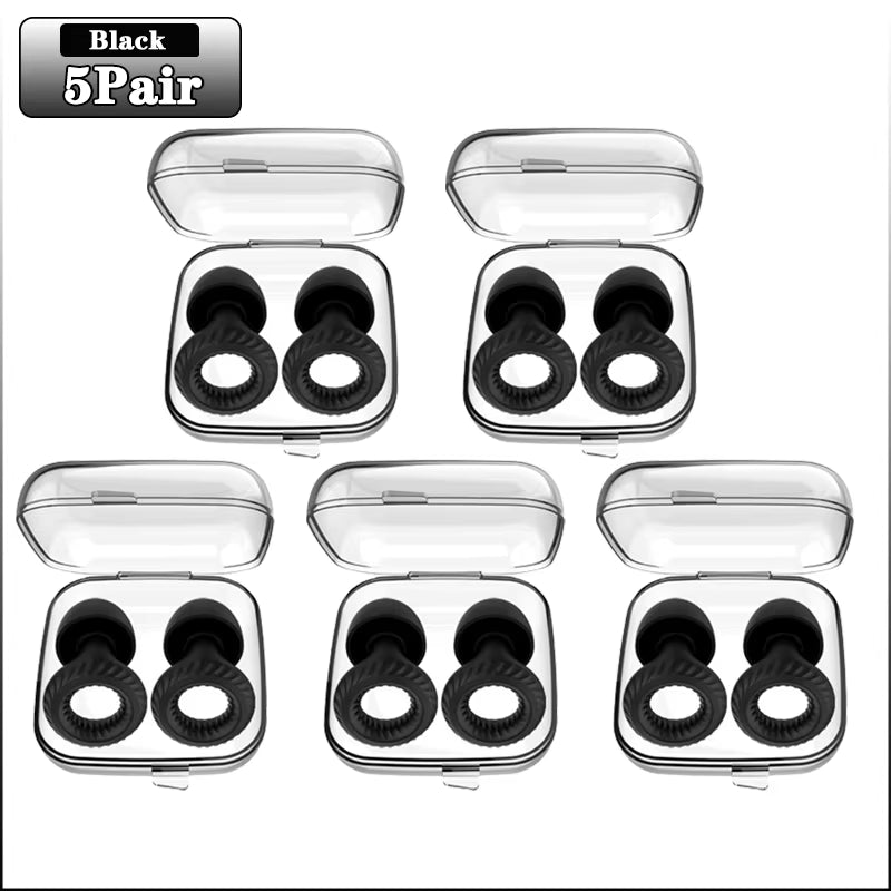 Soundproof Silicone Sleep Earplugs – 20 Pairs Noise-Cancelling Ear Plugs for Sleep, Study & Focus