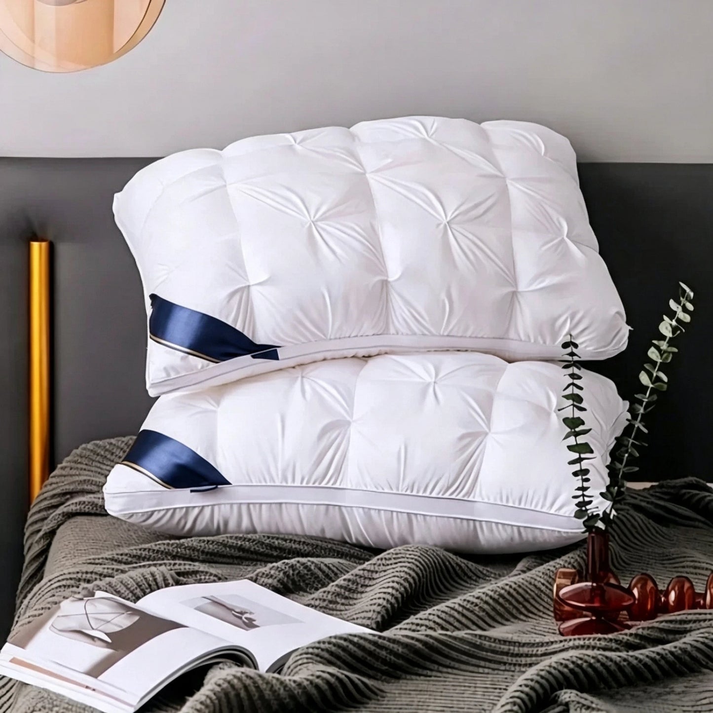 Comfortable Sleep Pillow – High-Quality Neck Support Pillow, Hotel-Style, Non-Collapsing (48 × 74 cm)