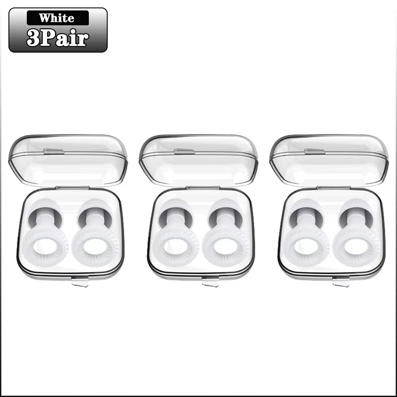 Soundproof Silicone Sleep Earplugs – 20 Pairs Noise-Cancelling Ear Plugs for Sleep, Study & Focus
