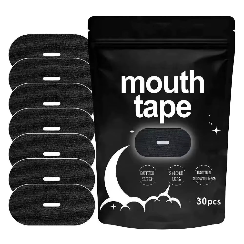 Breathable Mouth Tape for Better Sleep – 30/60/90 Pack Gentle Hypoallergenic Sleep Strips to Reduce Mouth Breathing