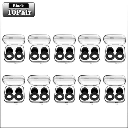 Soundproof Silicone Sleep Earplugs – 20 Pairs Noise-Cancelling Ear Plugs for Sleep, Study & Focus