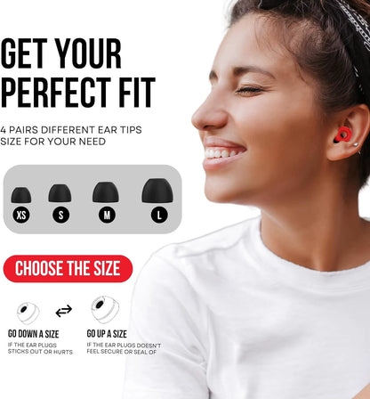 Soundproof Silicone Sleep Earplugs – 20 Pairs Noise-Cancelling Ear Plugs for Sleep, Study & Focus